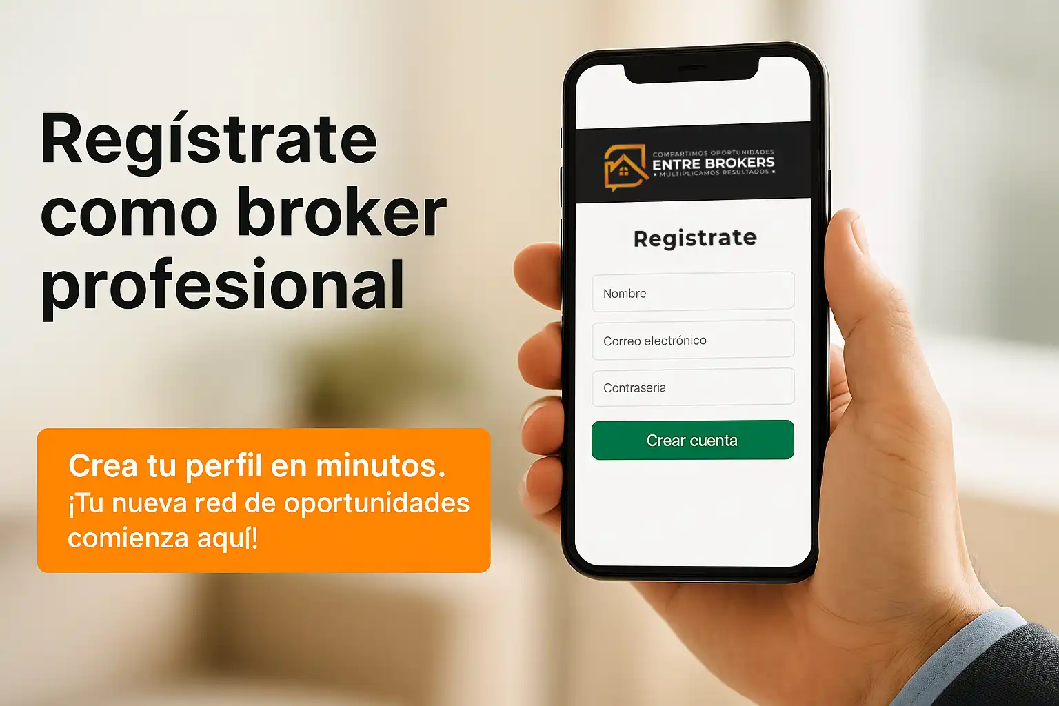 Regístrate como broker